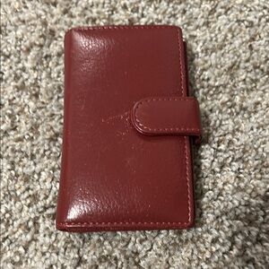 Red Leather Wallet